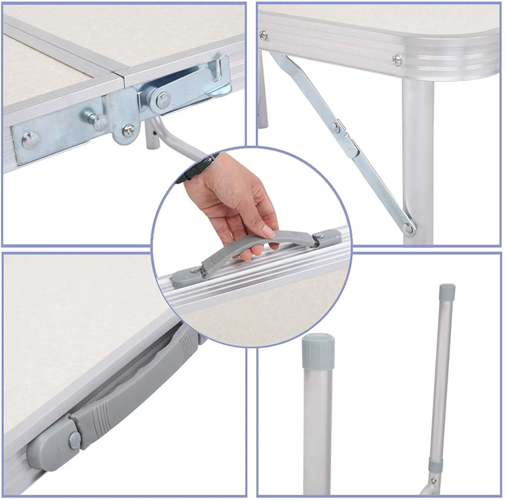 Aluminum Height Adjustable Portable Folding Table S4141