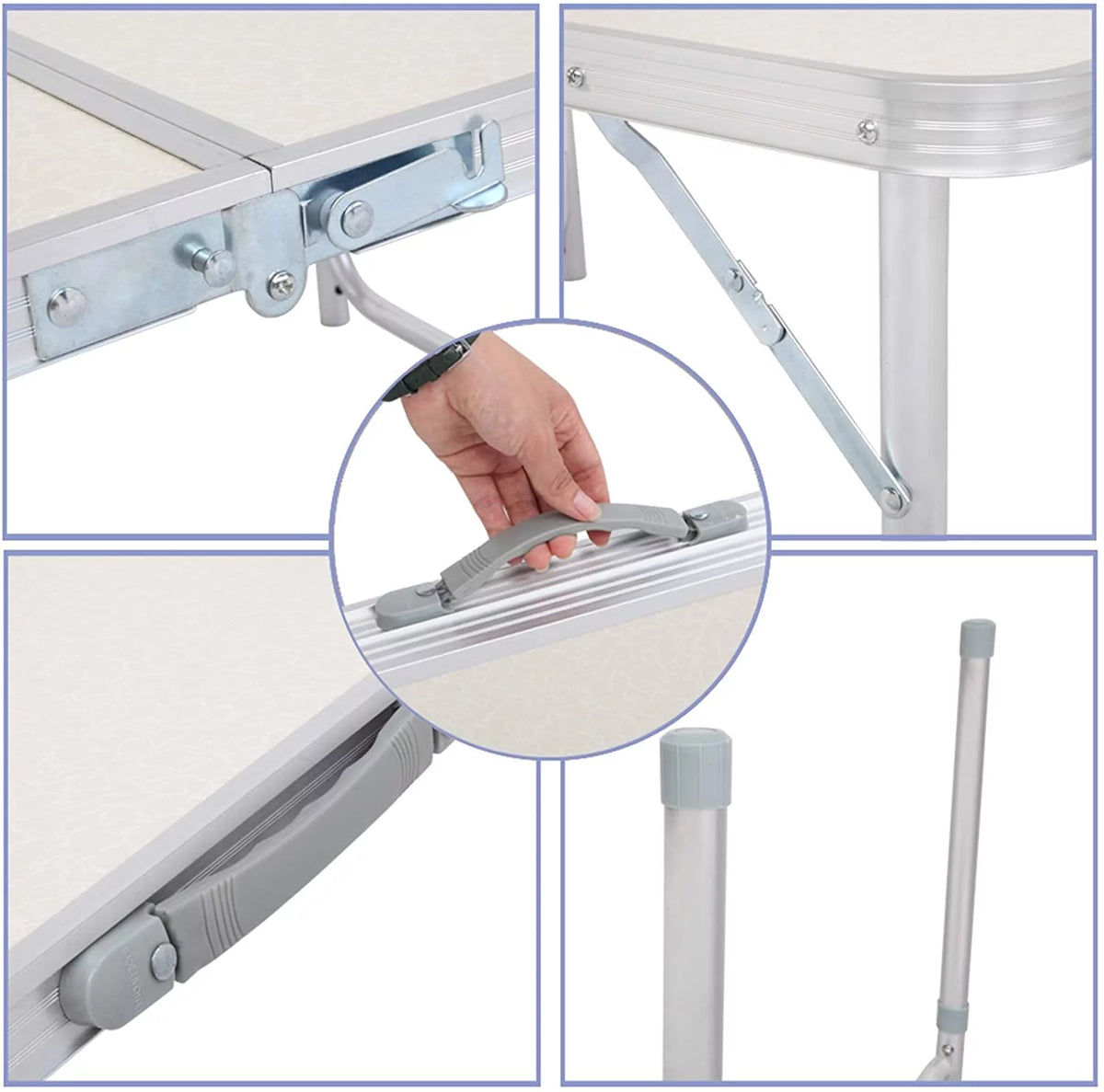 Aluminum Height Adjustable Portable Folding Table S4141