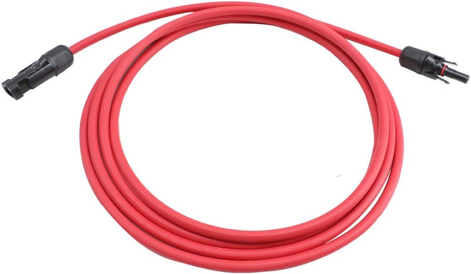 10 AWG 50 Feet Solar Extension Cable with Female and Male Connector R5739