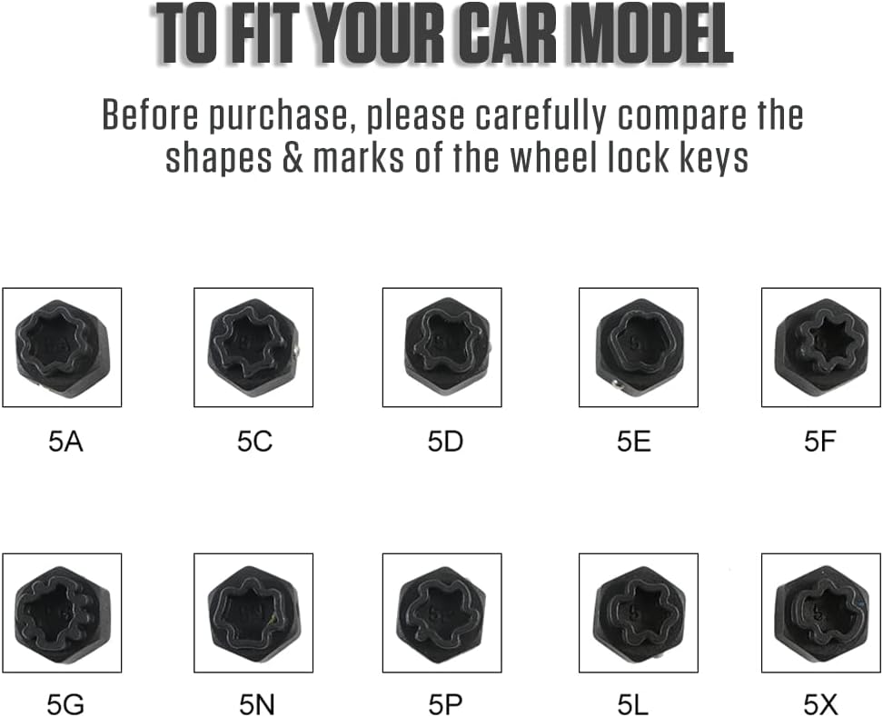 12pcs Wheel Lock Lug Nut Removal Kit A23202
