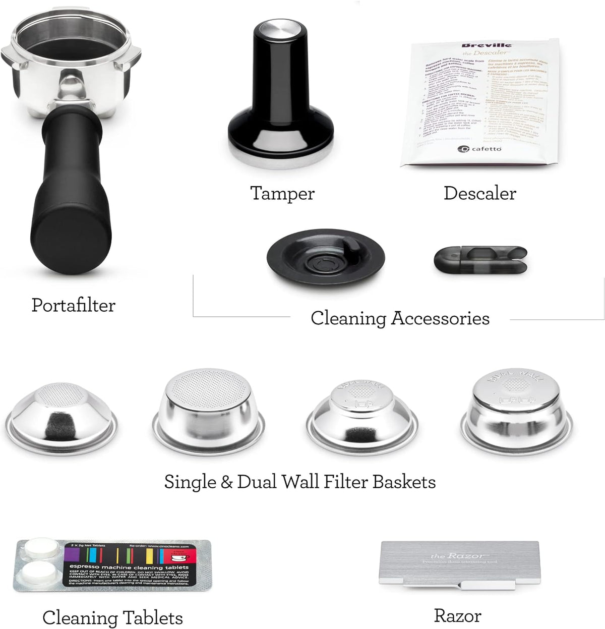Brushed Stainless Steel Espresso Machine Z3567