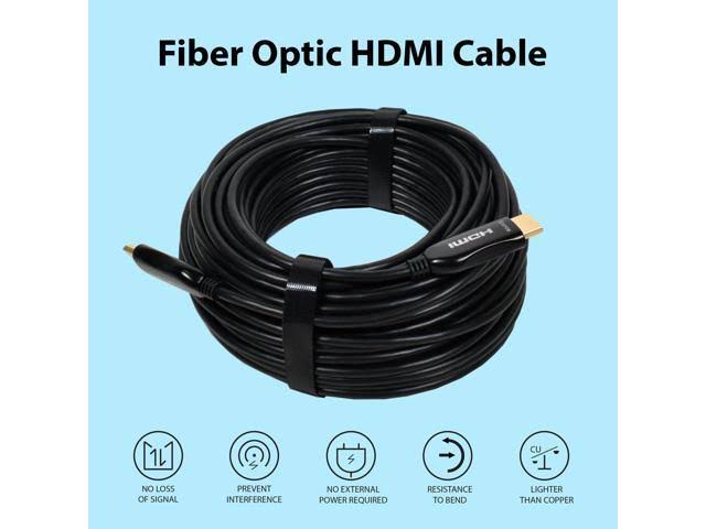 80ft Fiber Optic HDMI Cable 4K HDR P3450