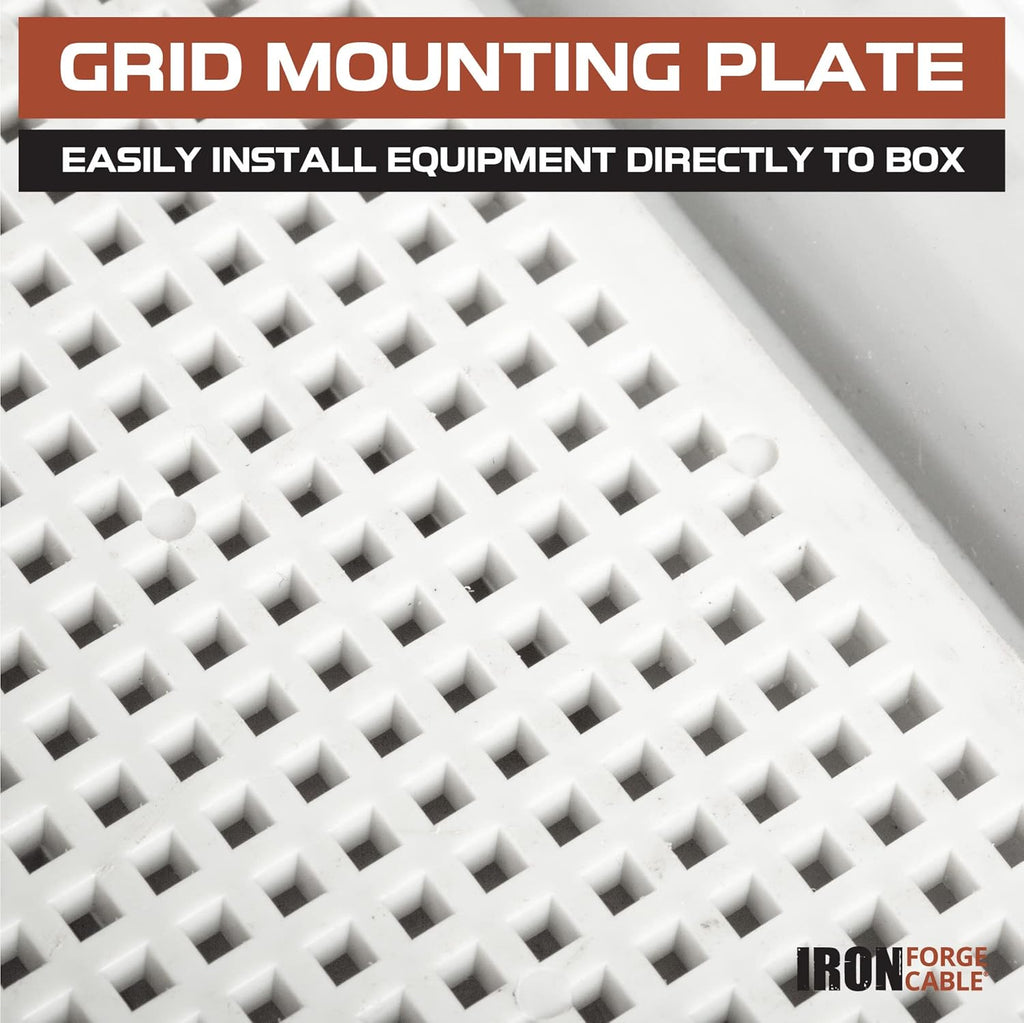 15 x 11 Inch Dustproof Waterproof Plastic Electrical Junction Box I42578