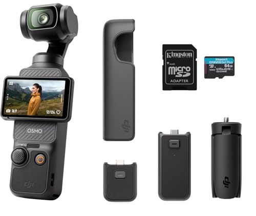 Vlogging Camera with 1'' CMOS & 4K/120fps Video, 3-Axis Stabilization, 2" Rotatable Touchscreen P7269