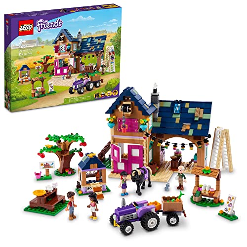 Organic Farm House Set with Toy Horse, Stable, Tractor and Trailer plus Animal Figures S23179