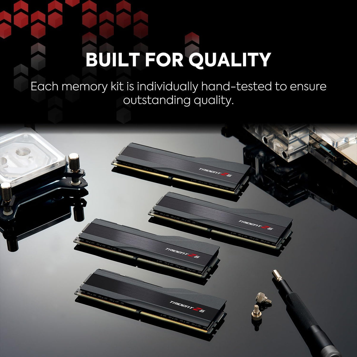 DDR5 RAM 64GB (2x32GB) 6000MT/s CL32-38-38-96 Matte Black Desktop Computer Memory M778359