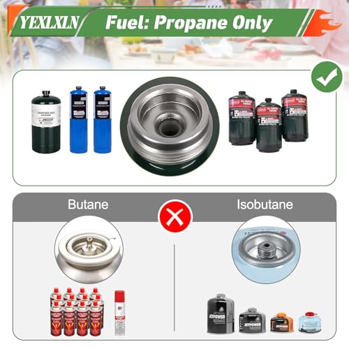 2-Burner Foldable Propane Camp Stove with Griddle and Carrying Bag V66086