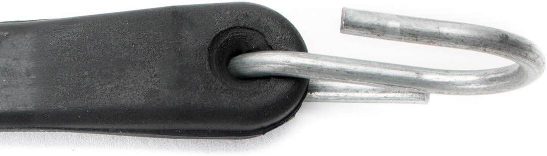 50 Pack 21" Natural Rubber Tarp Straps with Metal S-Hooks C336