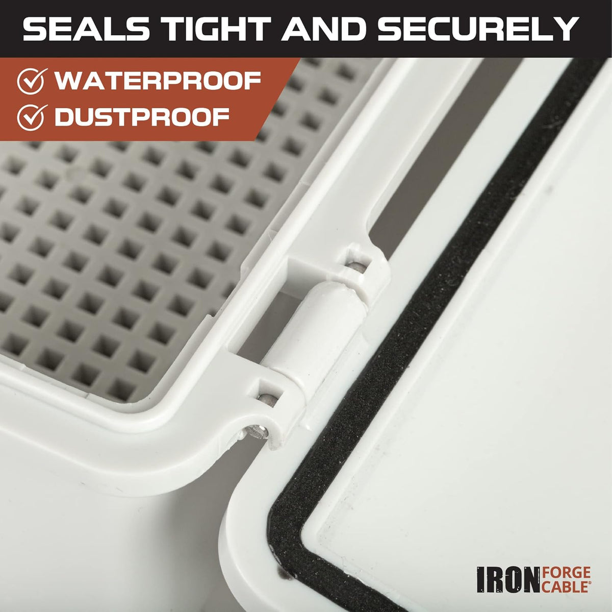 15 x 11 Inch Dustproof Waterproof Plastic Electrical Junction Box I42578