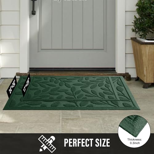 Heavy Duty Natural Rubber Door Mat, 36×24, Black C565446