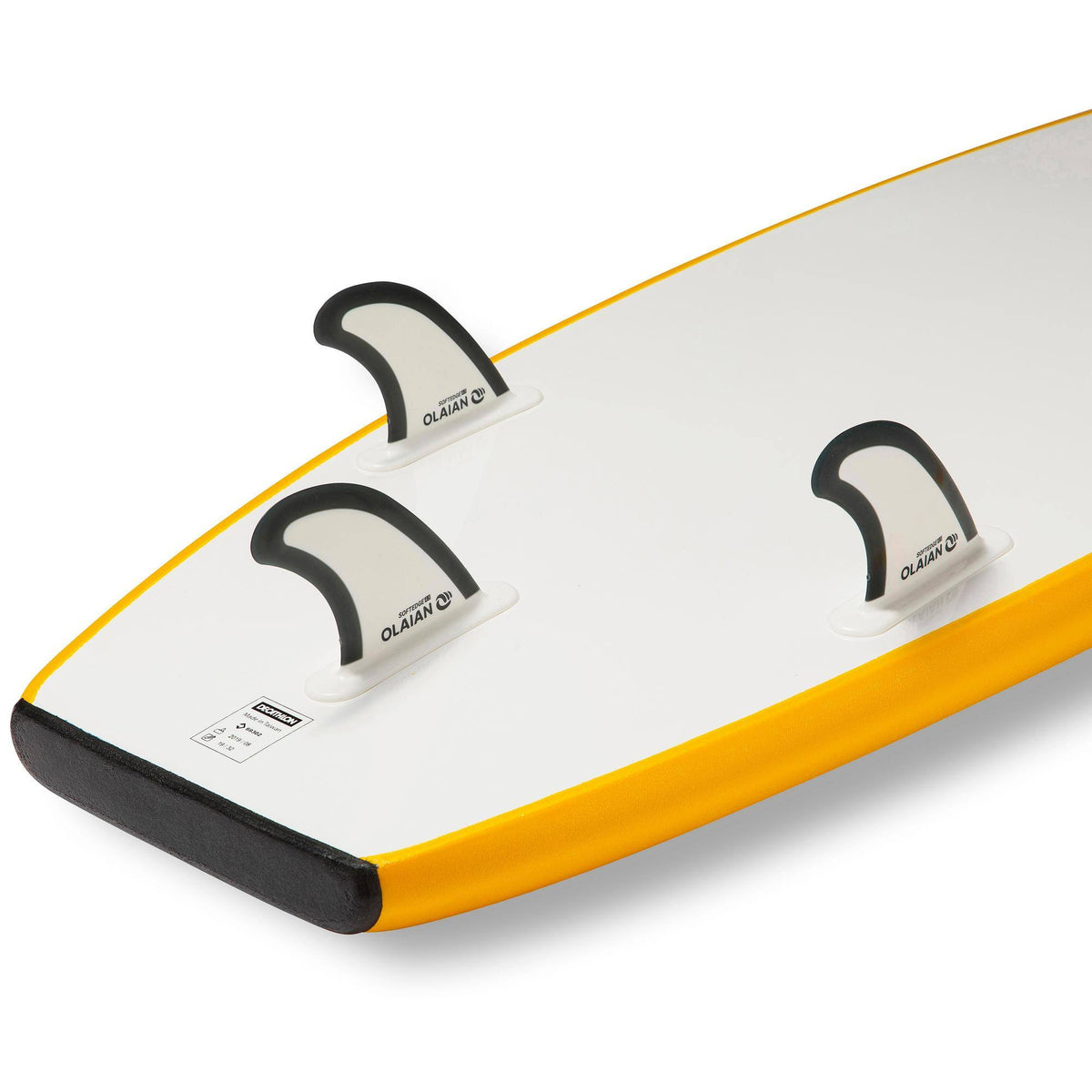 6&8x22 Foam Surfboard with Leash and 3 Fins C804827