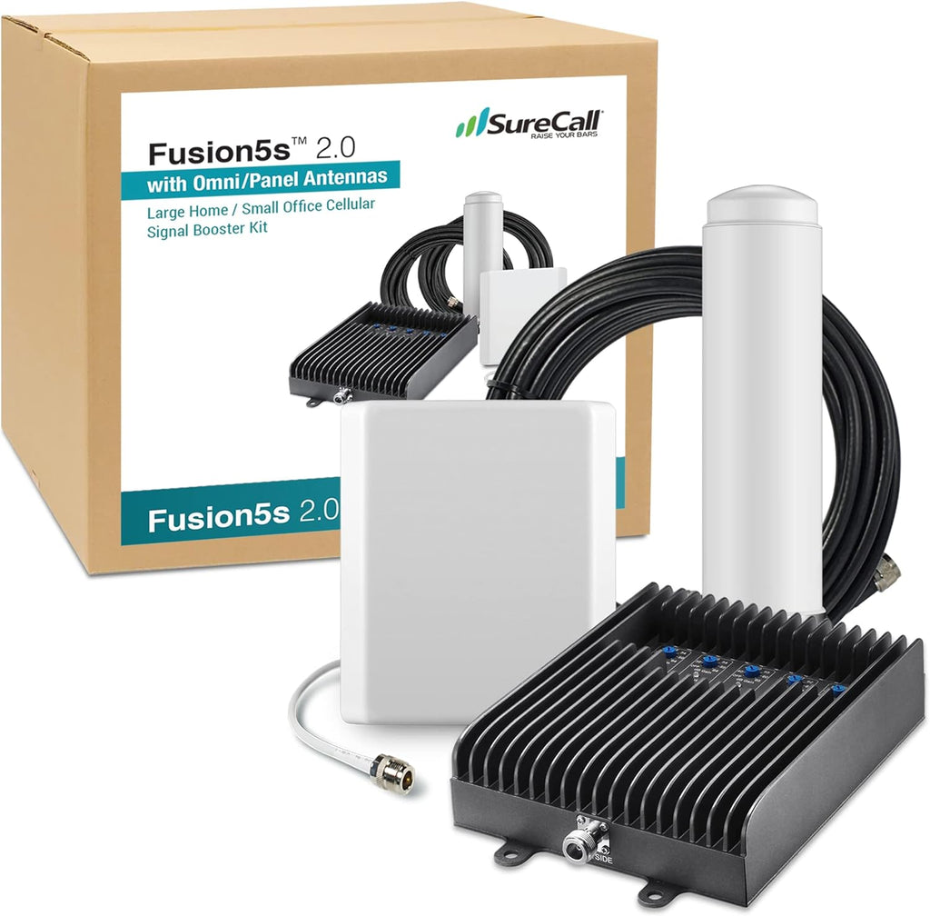 Cell Phone Signal Booster up to 10000 sq ft Omni Antennas 4G/5G Multi-User I200955