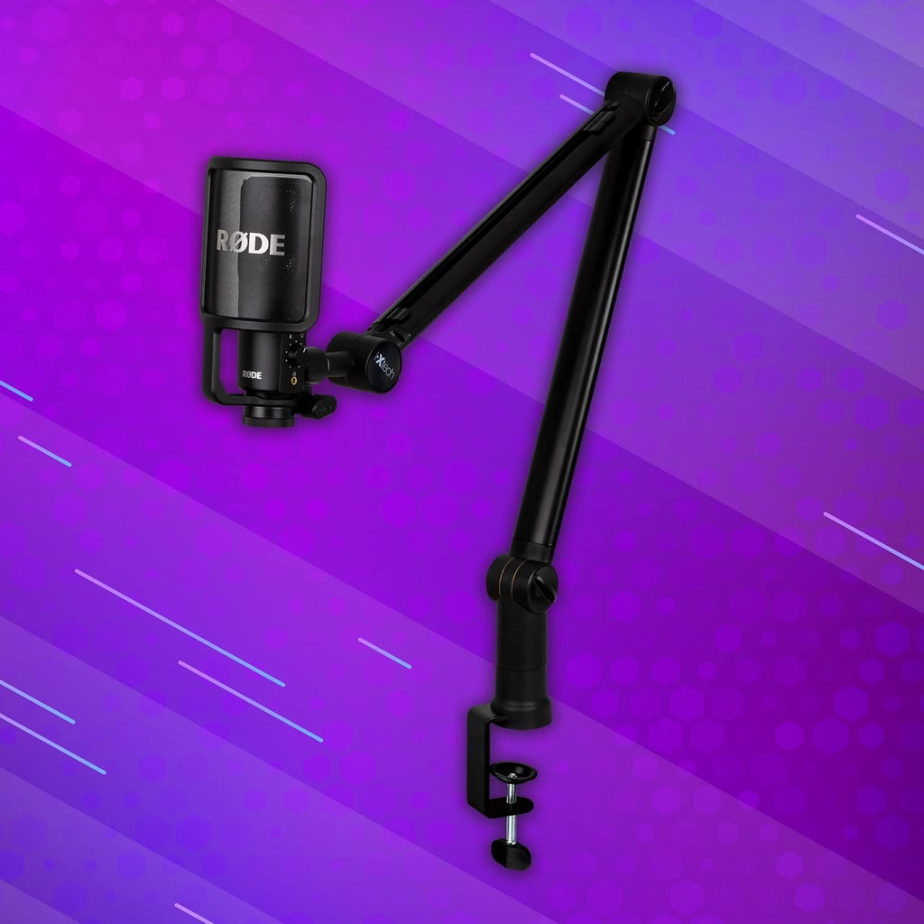 Microphone Boom Arm with Desk Mount, 360° Rotatable, Adjustable and Foldable Scissor Mounting, Pack of 2 N7847