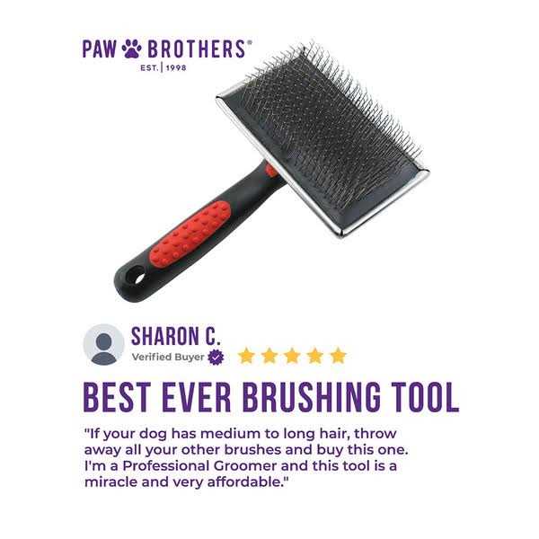 Extra Long Pin Flat Slicker Brush for Dogs N2531