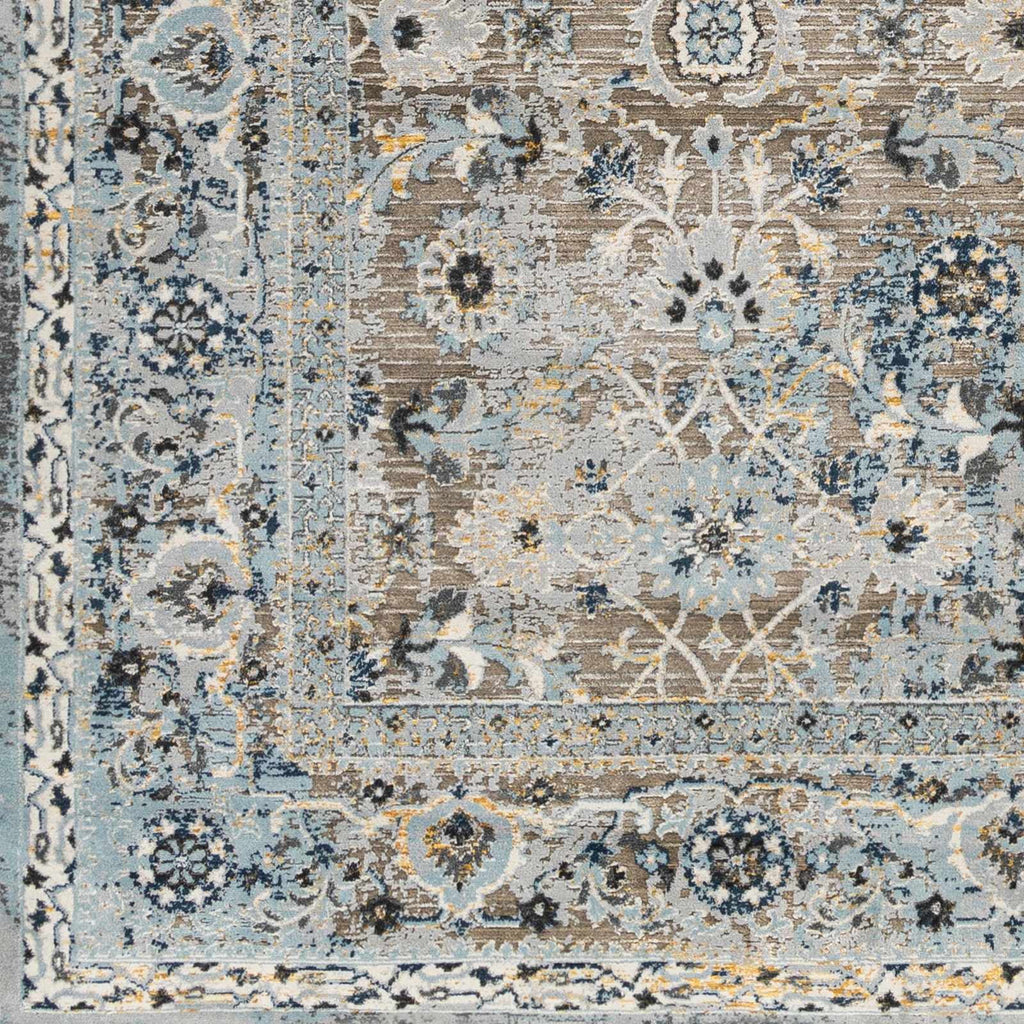Gray Black 9' x 12'2" Area Rug V31924
