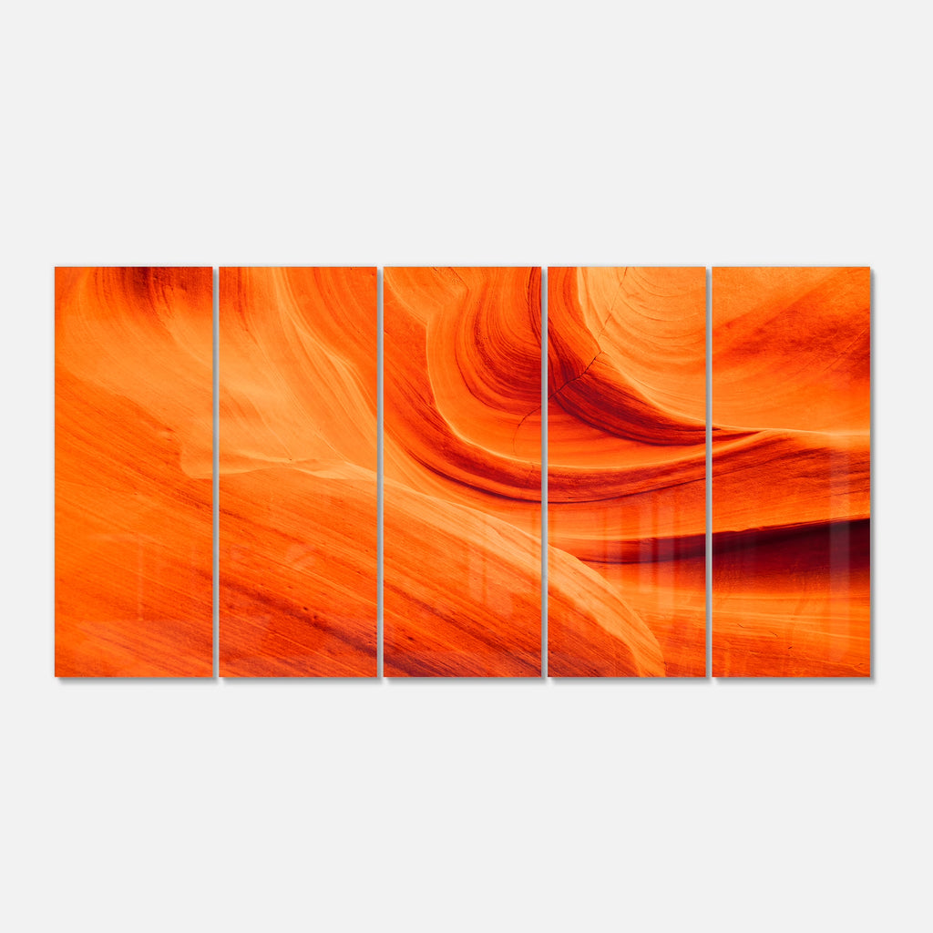 Orange Upper Antelope Canyon Metal Wall Art D37206