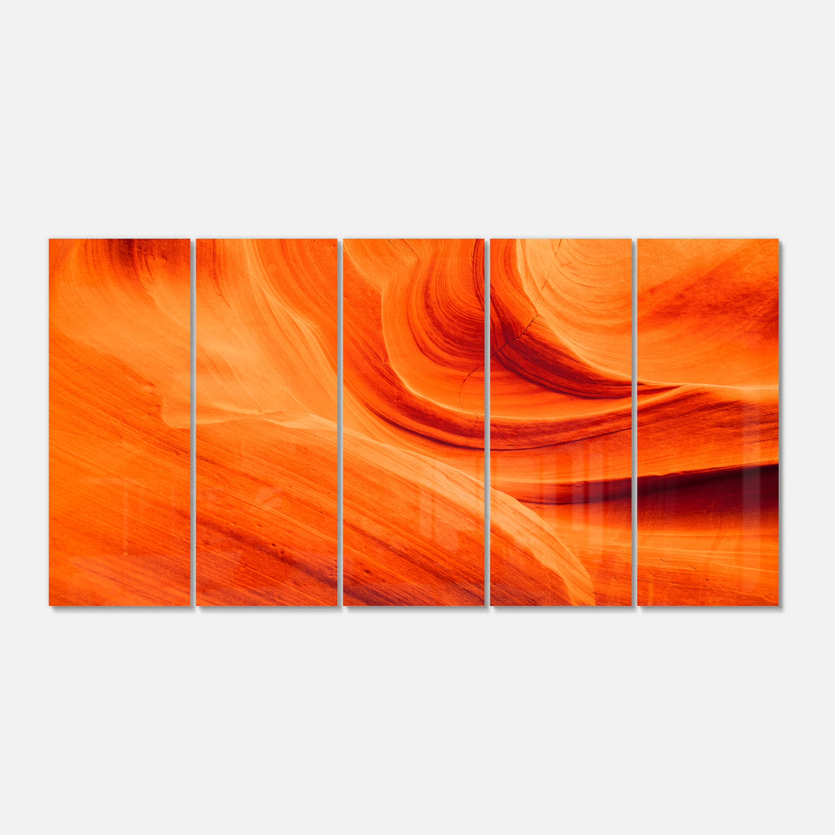 Orange Upper Antelope Canyon Metal Wall Art D37206