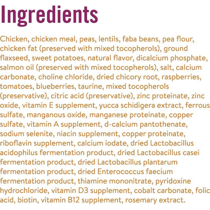 Grain Free Pea Sweet Potato Dry Dog Food R46958