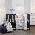 Grey 4-Piece Crib Bedding Set D5323