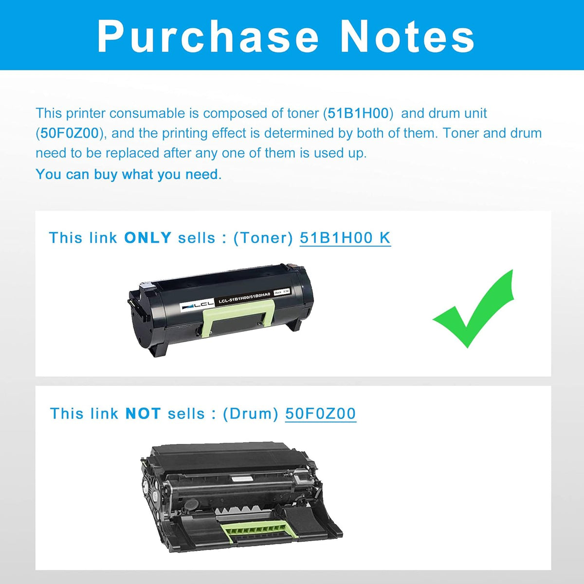 Compatible Toner Cartridge Replacement for Lexmark, 1-Pack Black, Pack of 2 P749