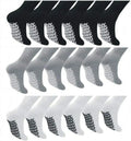 Anti Skid Non Slip Crew Socks with Grips I352694