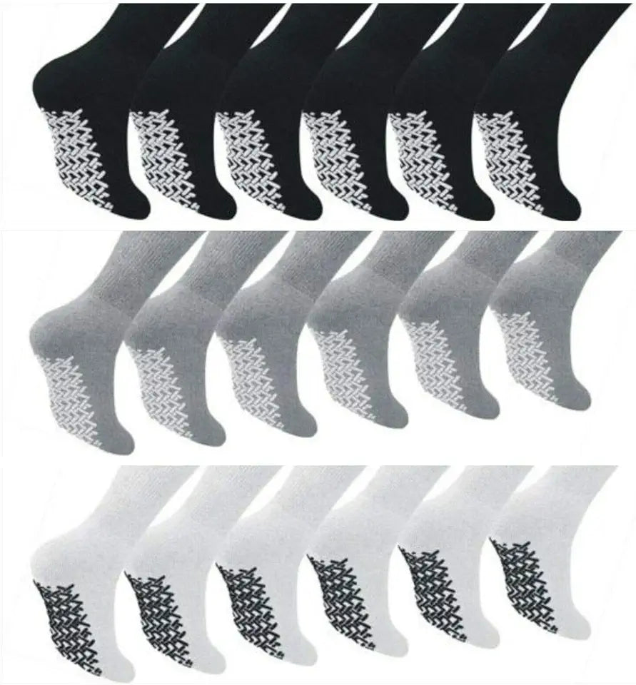 Anti Skid Non Slip Crew Socks with Grips I352694