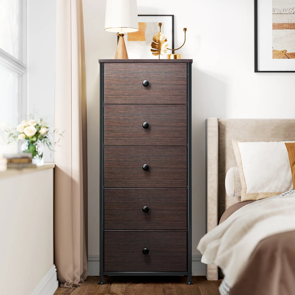 Rustic Brown 5 Drawer Dresser Y173573
