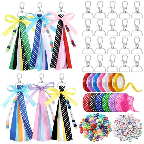 233 Pcs DIY Bead Keychain Making Kit K937