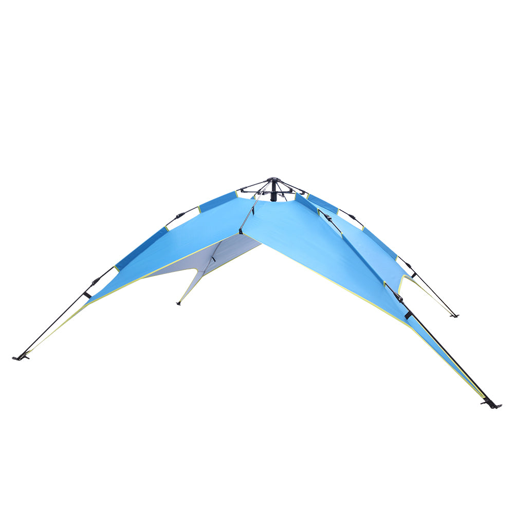 Waterproof Instant Pop Up Double-Deck Tow-Door Camping Tent D172