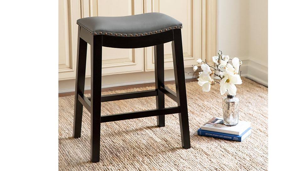 Teal Bonded Leather Counter Stool T455416