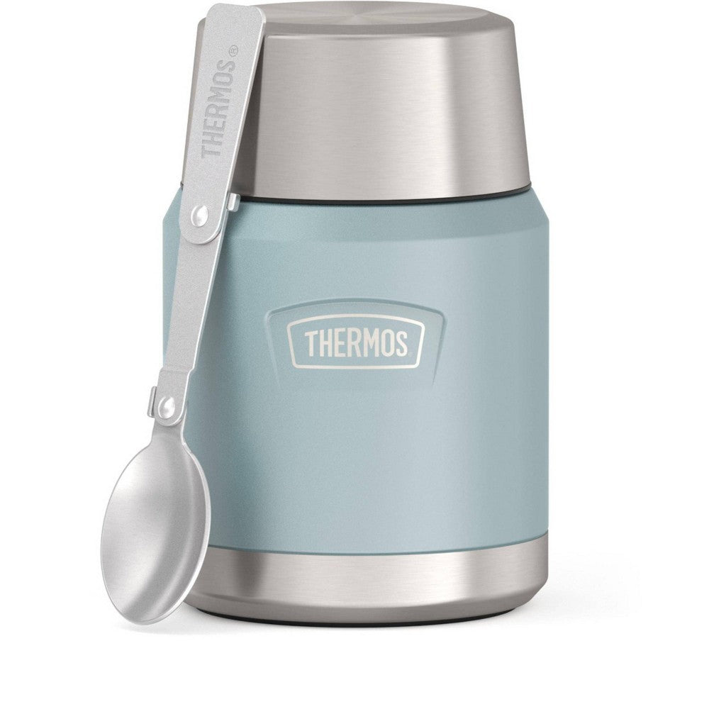 16oz Stainless Steel Food Storage Jar with Spoon Z4349