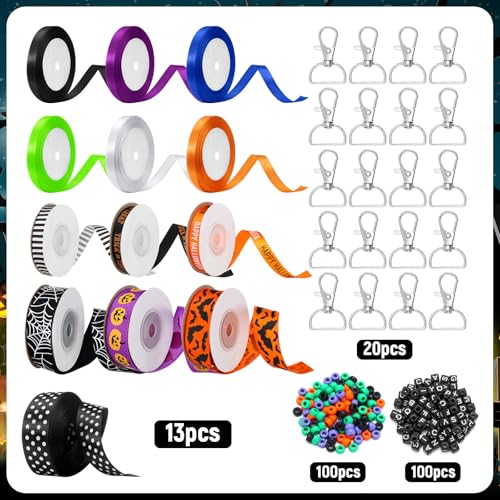 233 Pcs DIY Bead Keychain Making Kit K937