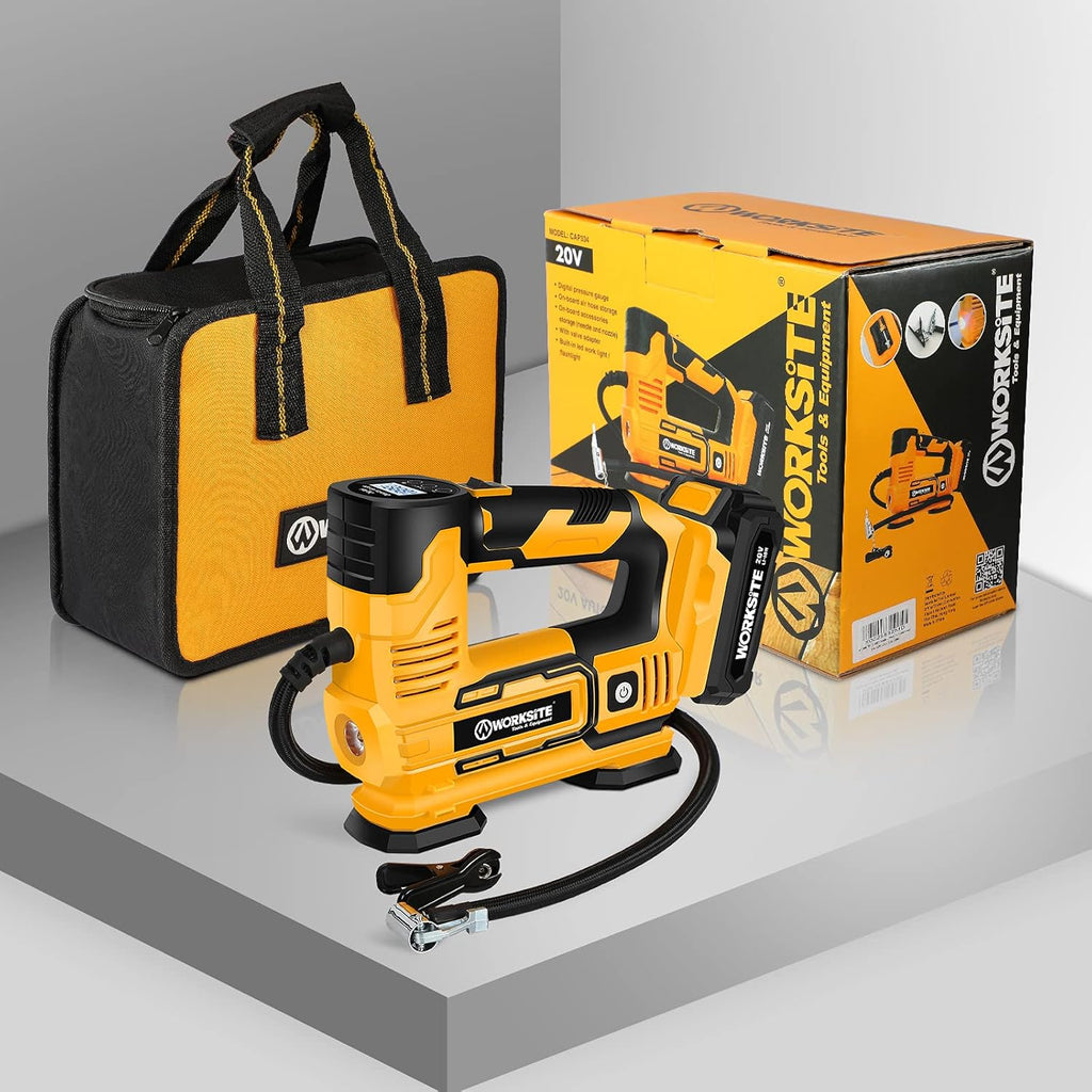 20V Cordless Tire Inflator Air Compressor with Digital Pressure Gauge T216