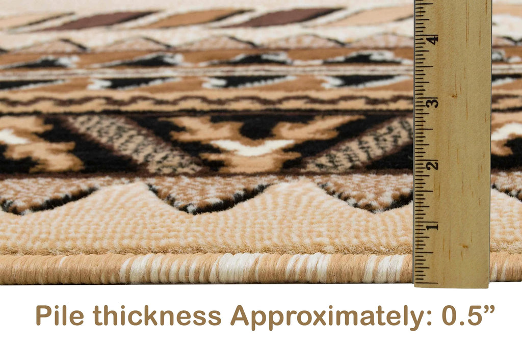 Southwestern 7' 8" x 10' Faded Tribal Area Rug B9096