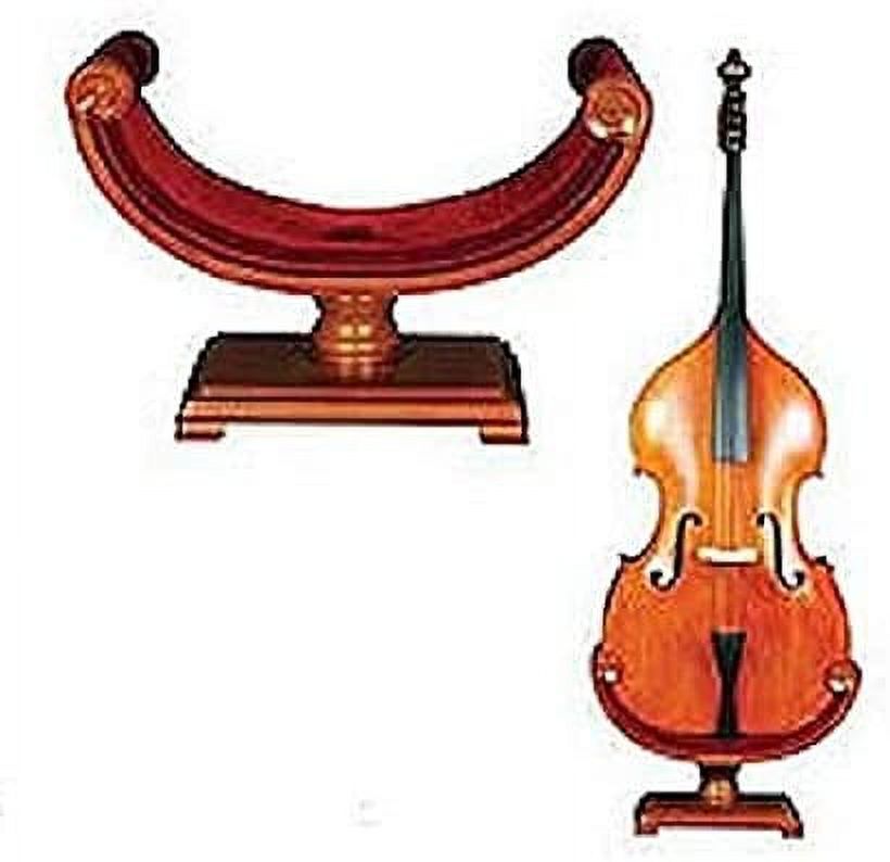 Carved Wooden Bass Stand A891