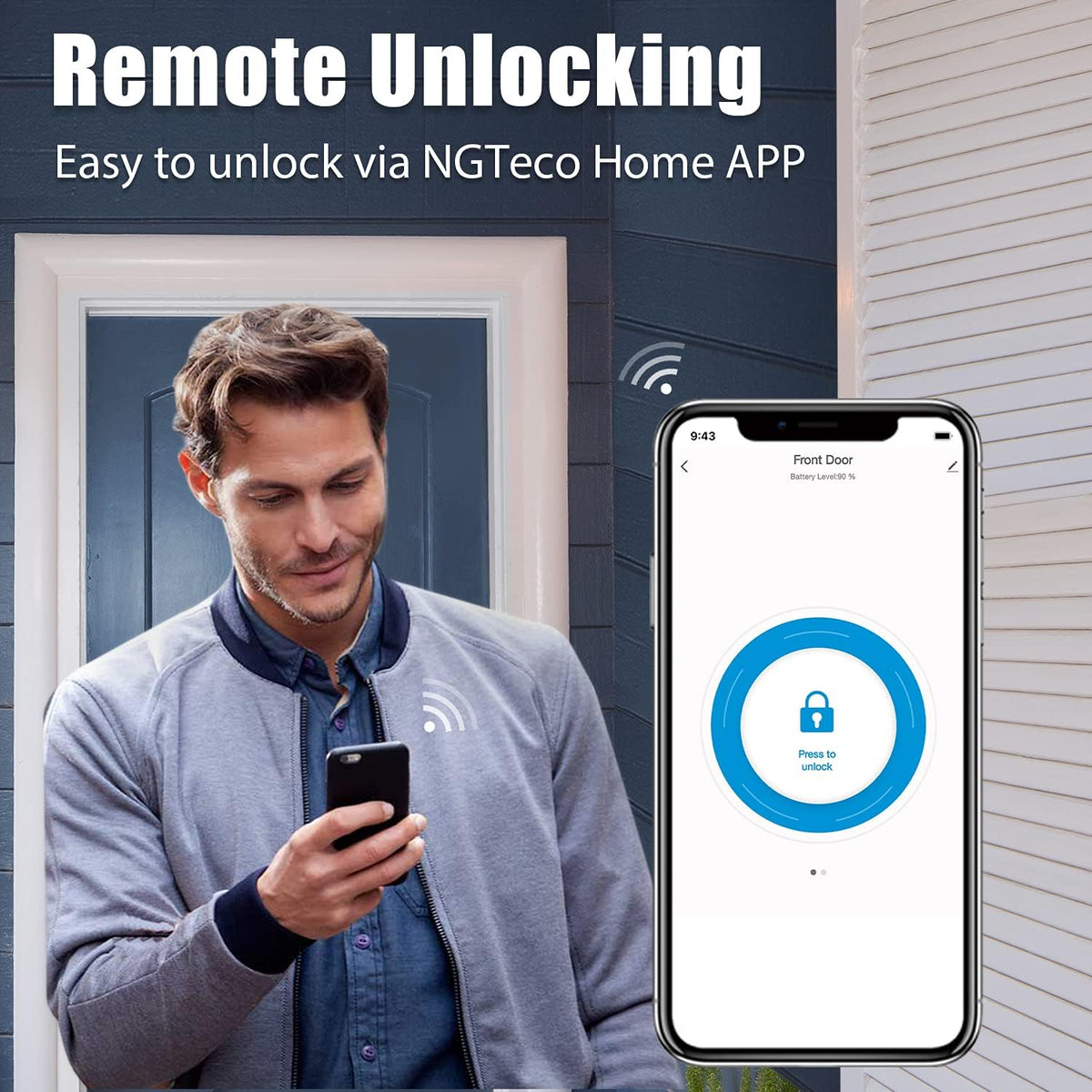 Smart Lock with WiFi Keyless Entry Digital Keypad M236967