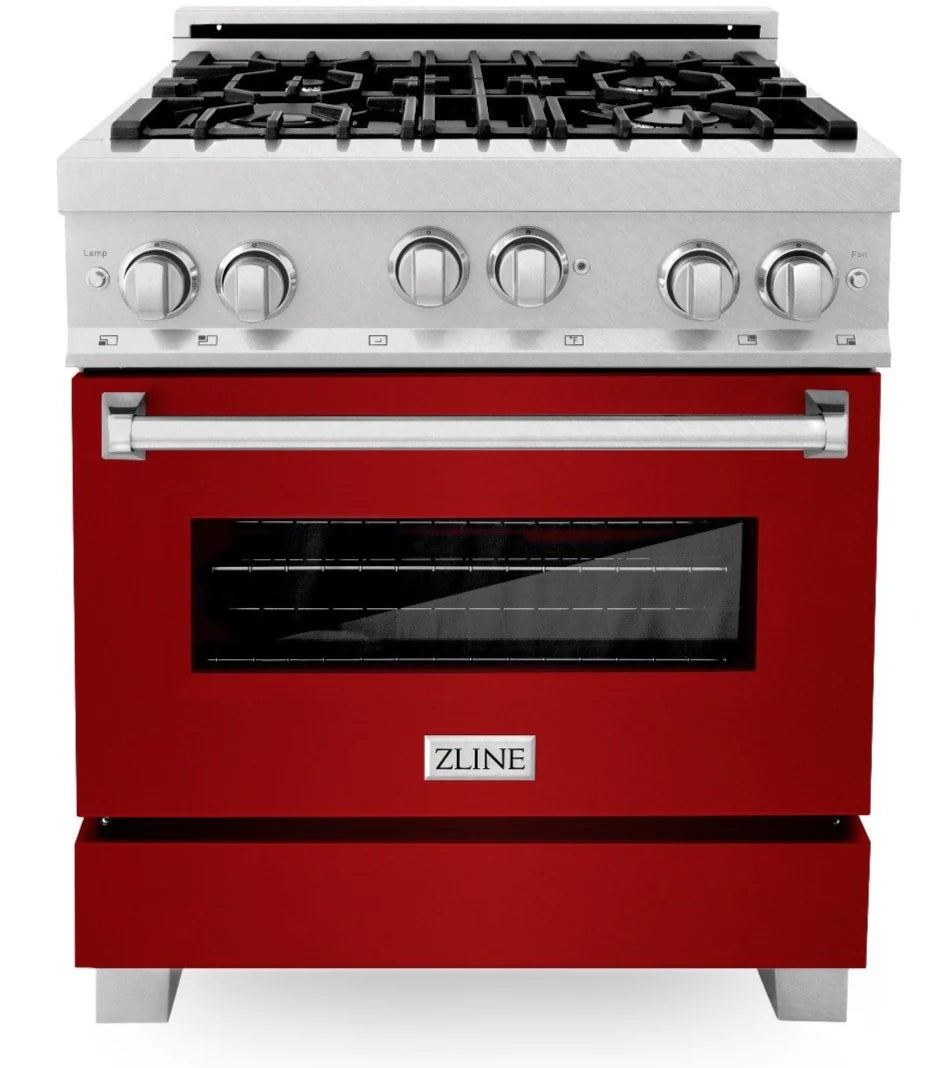 30 in. Gas Range with Red Gloss Door S90665