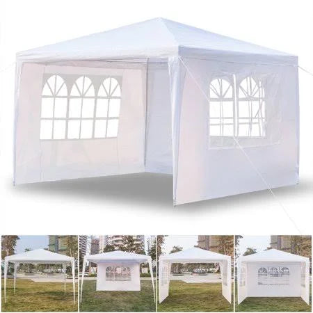 10 x 10 Instant Canopy Tent with 3 Removable Sidewalls and Portable Bag F552088