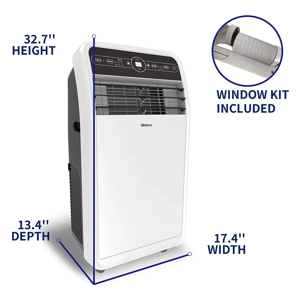10,000 BTU Portable AC Unit, Dehumidifier, & Fan Q308