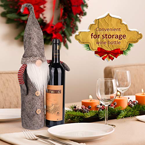 Christmas Gnomes Wine Bottle Cover 3 Pack N800