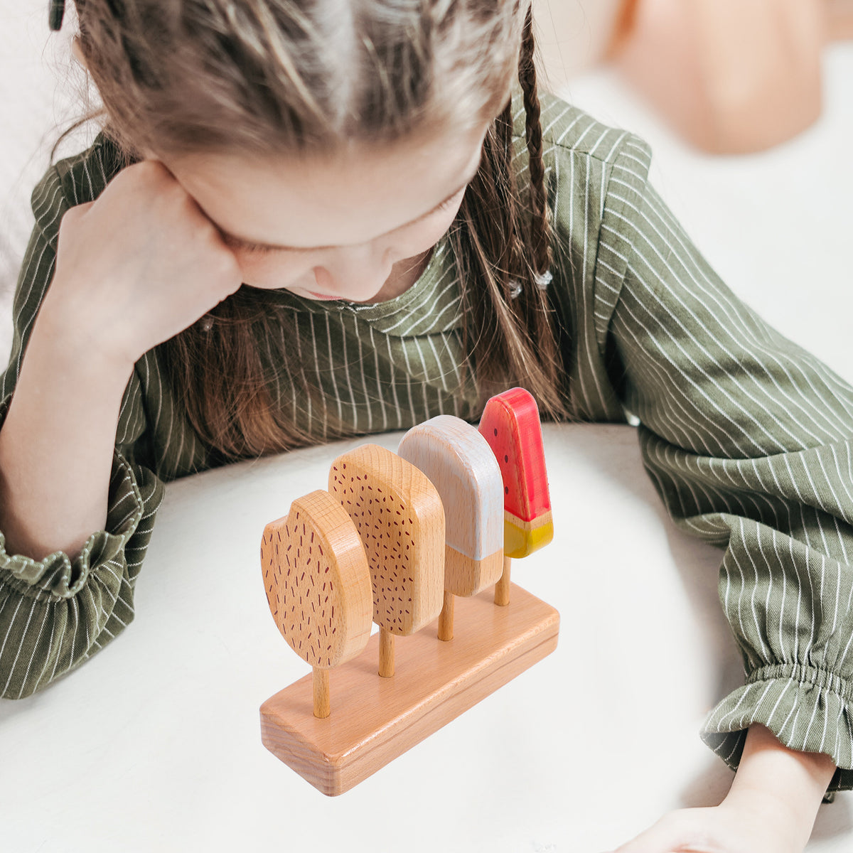 Beech Wooden Ice Cream Toy Playset V35285