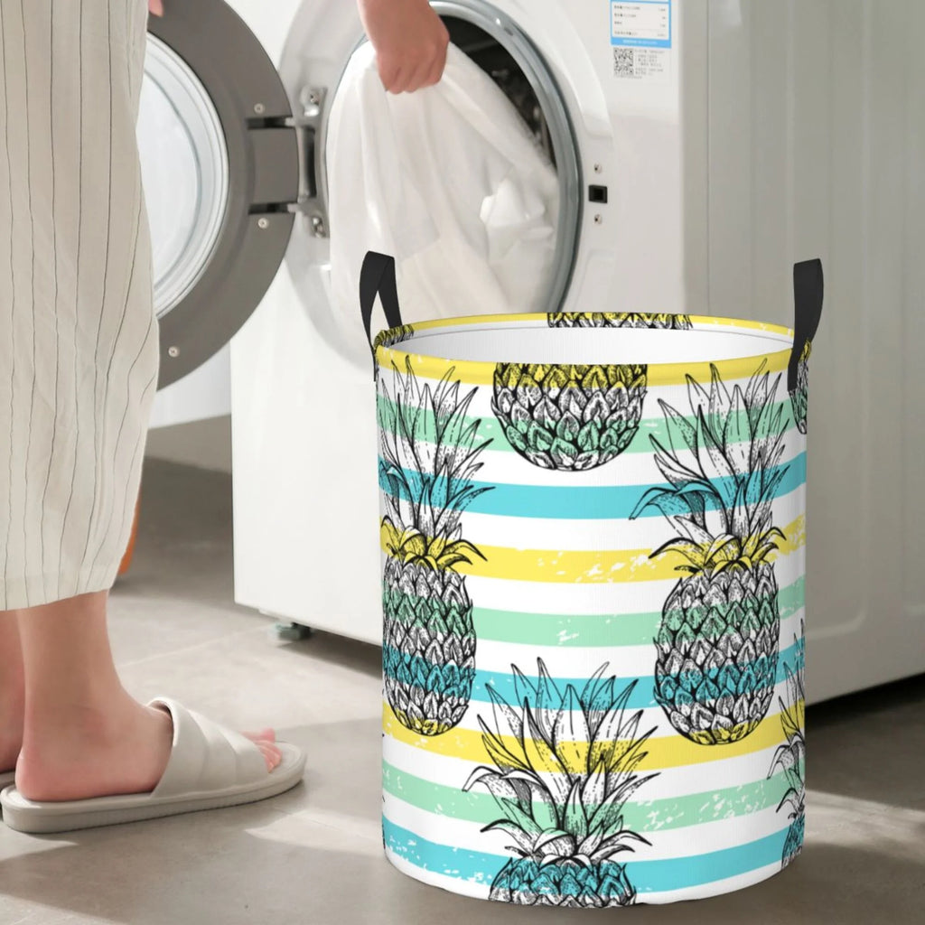 Waterproof Collapsible Large Laundry Baskets with Handles E4684