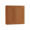 Plywood Shaker Wall Kitchen Cabinet Soft Close in Stained Cinnamo A4867