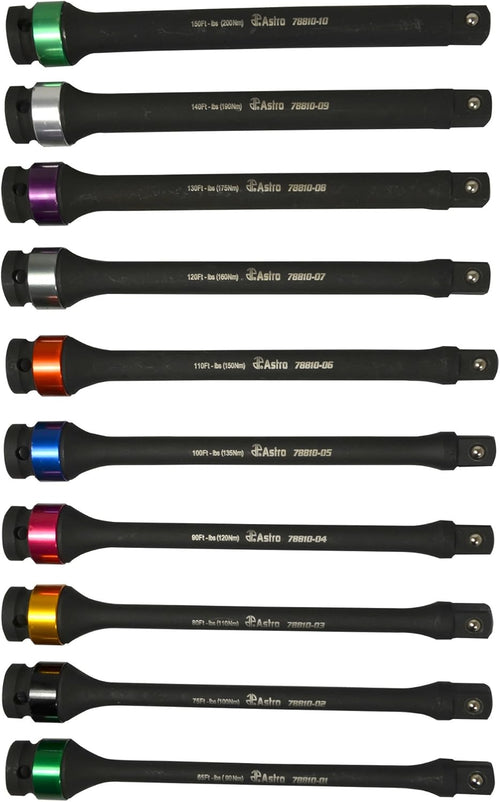 10-Piece Torque Limiting Extension Set K808480