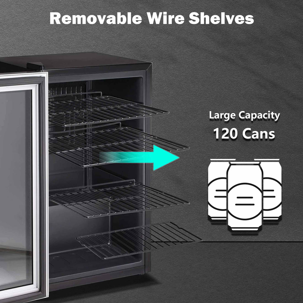 3.2Cu.ft 120 Can Beverage Refrigerator Cooler E21505