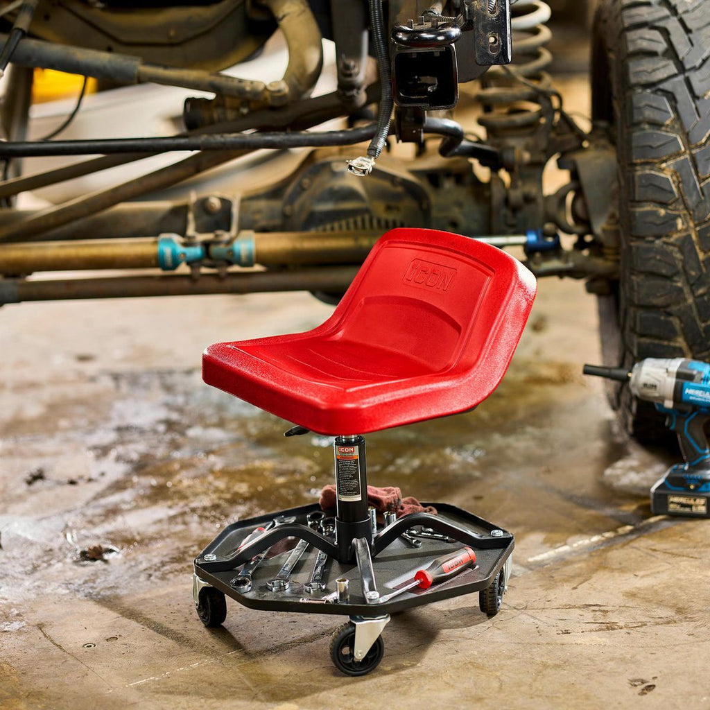 Adjustable Shop Seat with Tool Storage B63809