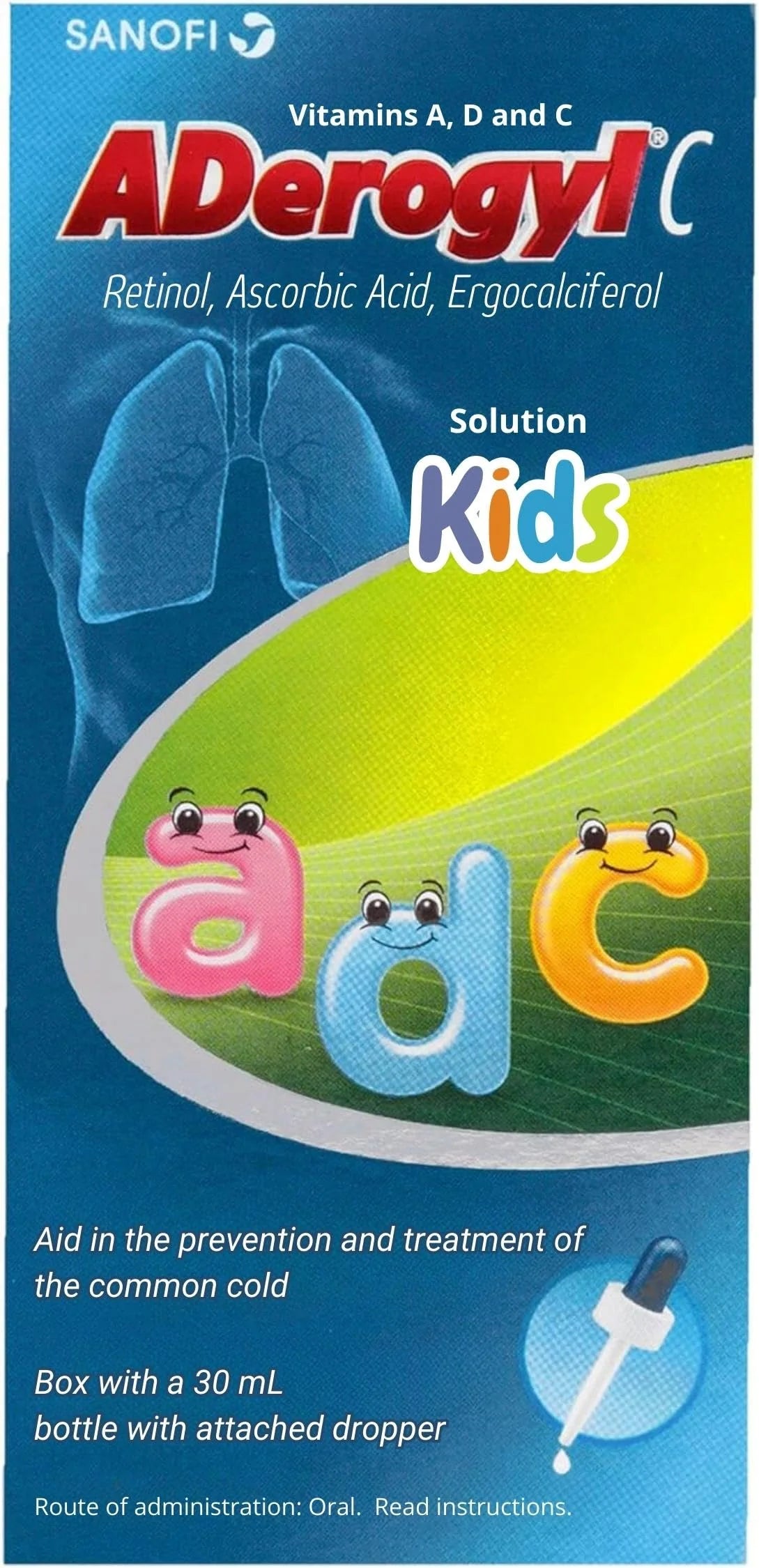30 ml Vitaminas A, D y C Solution D9026