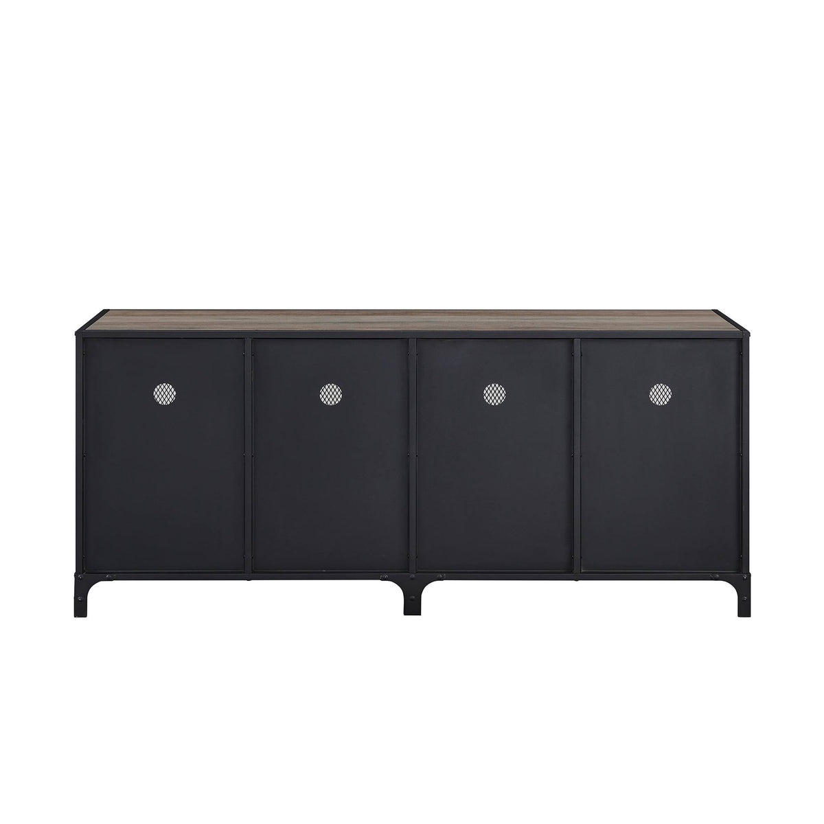 Grey Wash Industrial TV Stand Console B88936