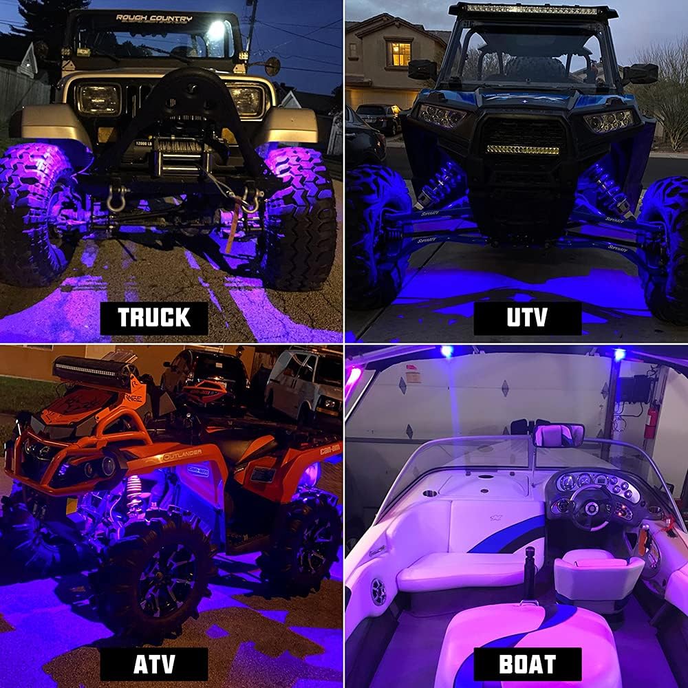 8 Pods RGBW LED Rock Lights for Trucks SUV Car ATV UTV M398876