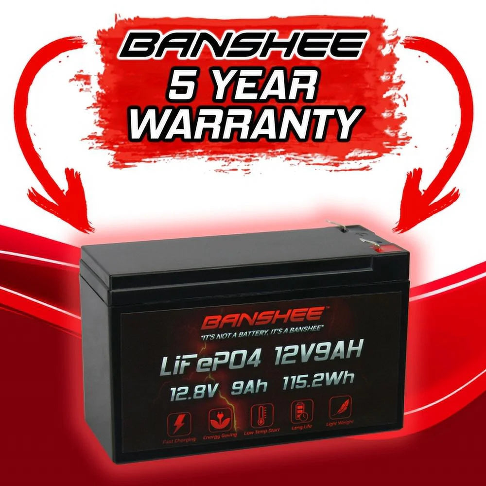 12 Volt 9AH Rechargeable Lithium ion Battery I33997